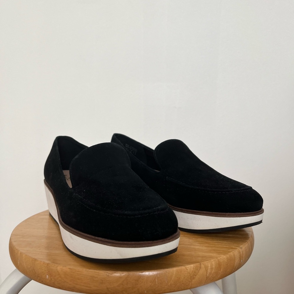 Women's Black Suede Loafers